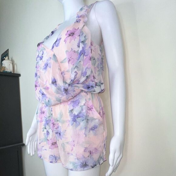 Lucca Couture Pastel Floral Surplus Romper - Picture 10 of 13